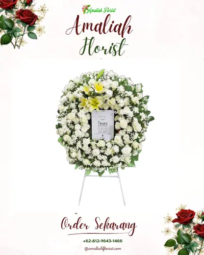 Krans Bunga Duka Cita di Kembangsari